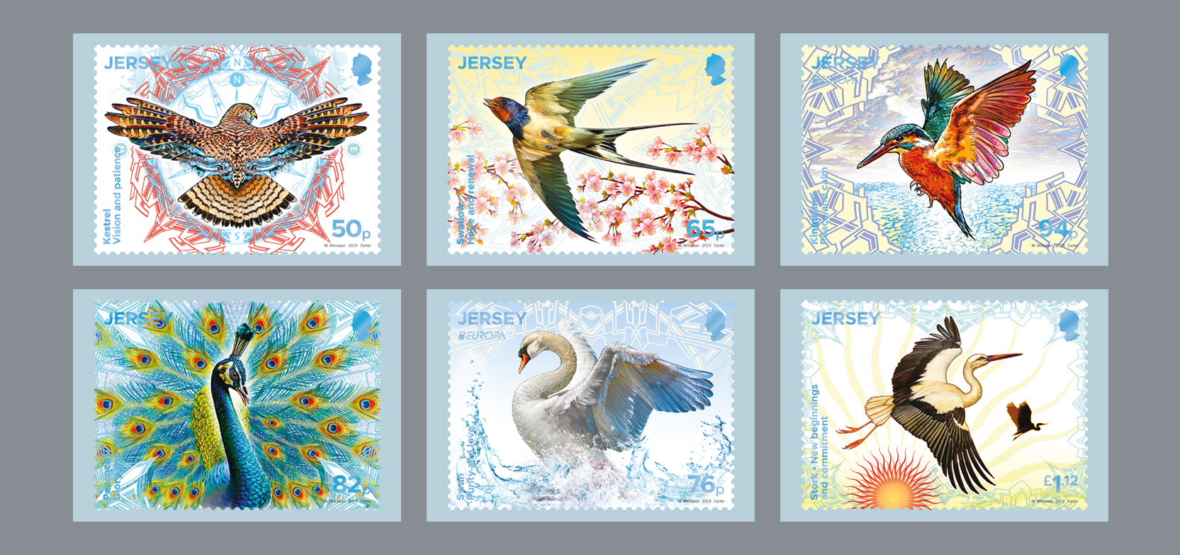 Symbolic singing birds to feature on Jersey stamps Jersey Post