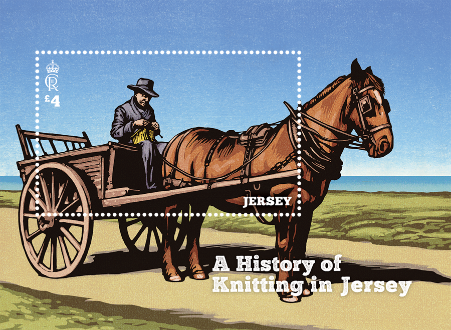 Jersey s knit tastic stamps a nod to the island s industrious past
